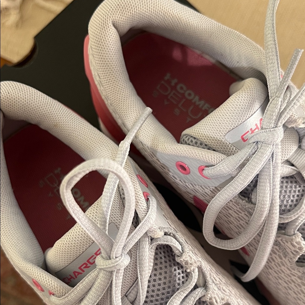 Under Armour Women's Athletic Shoes in Gray and Pink - Picture 3 of 8